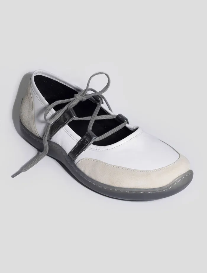 001KM White Women Paloma Wool Ballerinas
