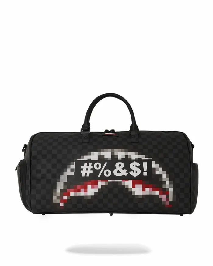 039WHAT THE BEEP039 SHARK DUFFLE Bags SPRAYGROUND
