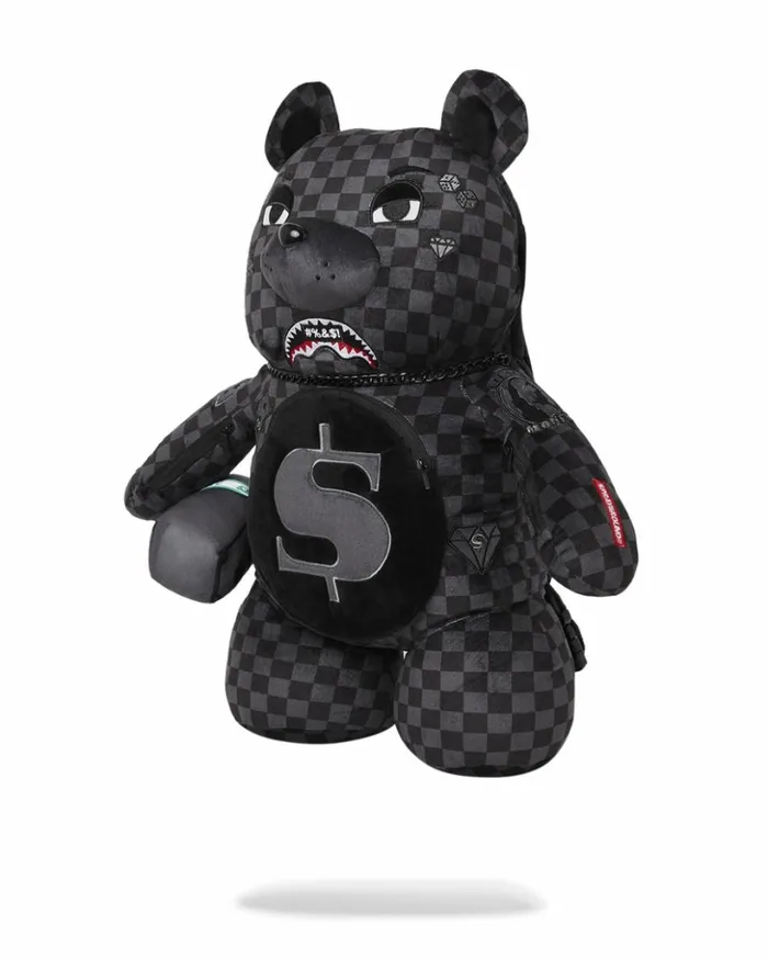 039WHAT THE BEEP039 SHARK MONEYBEAR TEDDYBEAR BACKPACK Bags SPRAYGROUND