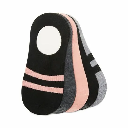 Accessories STRIPED FOOTIES BLACK MULTI Black Multi Steve Madden Socks and Tights