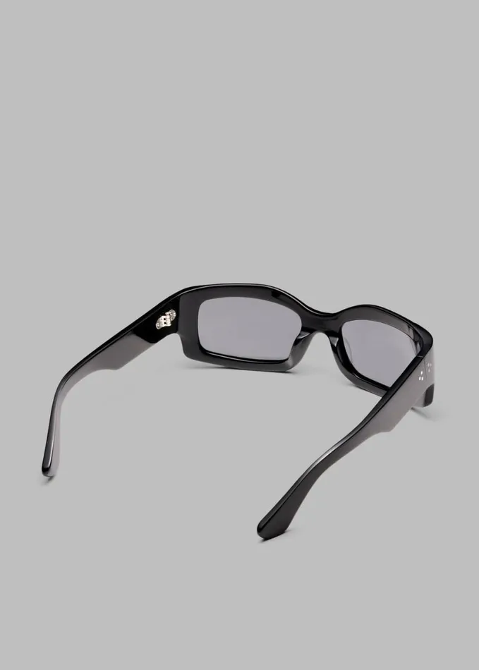 Accessories WomenMen The Frankie Shop Port Tanger Addis Sunglasses 8211 Black AcetateBlack Lens