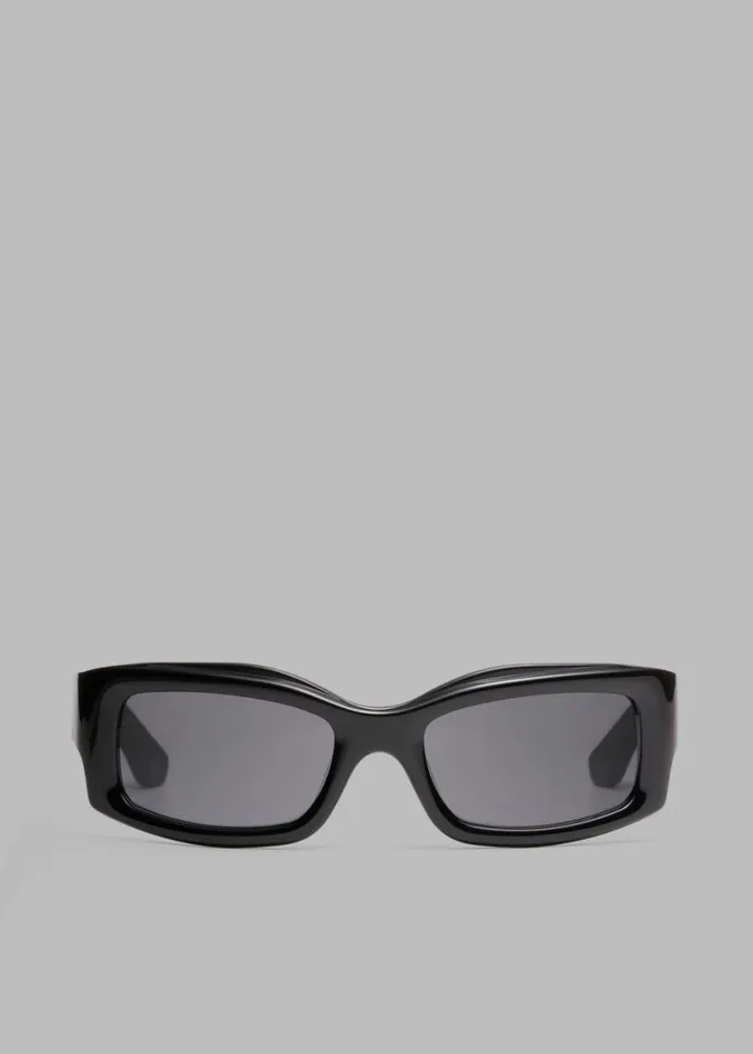 Accessories WomenMen The Frankie Shop Port Tanger Addis Sunglasses 8211 Black AcetateBlack Lens