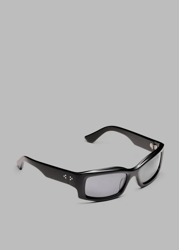 Accessories WomenMen The Frankie Shop Port Tanger Addis Sunglasses 8211 Black AcetateBlack Lens