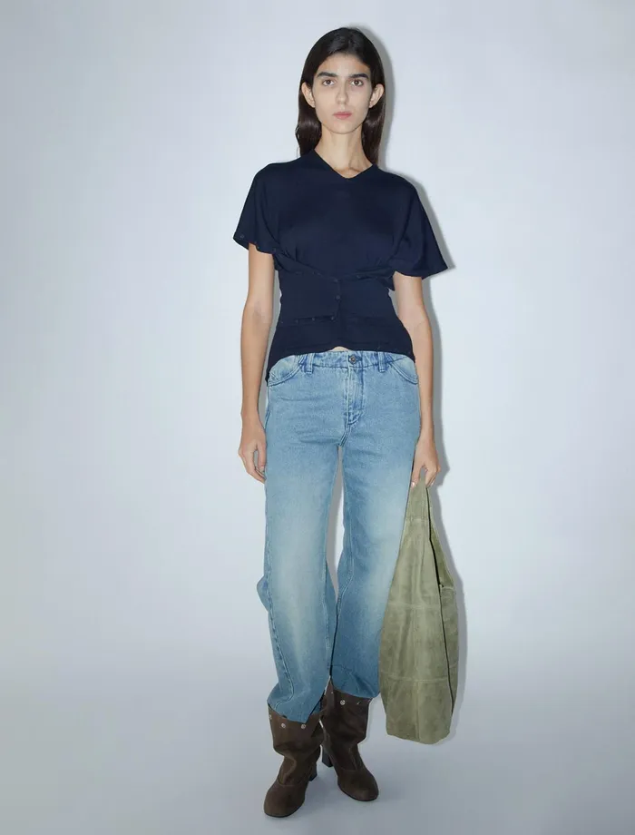 Adelina Navy Women Paloma Wool Tops
