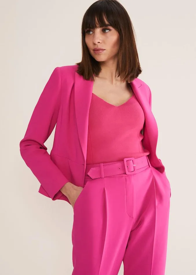 Adria Pink Blazer Hot Pink Women Phase Eight Jackets