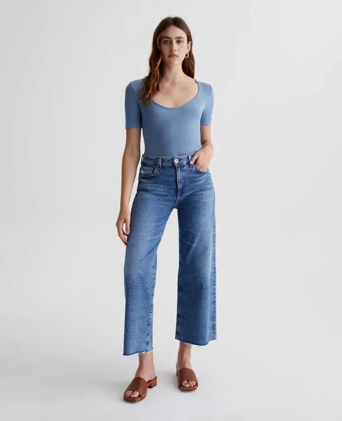 AG Jeans Denim Women Saige Wide Leg Crop VP LA PRESA