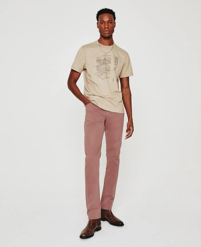 AG Jeans Pants Men Tellis DUSTY BLUSH