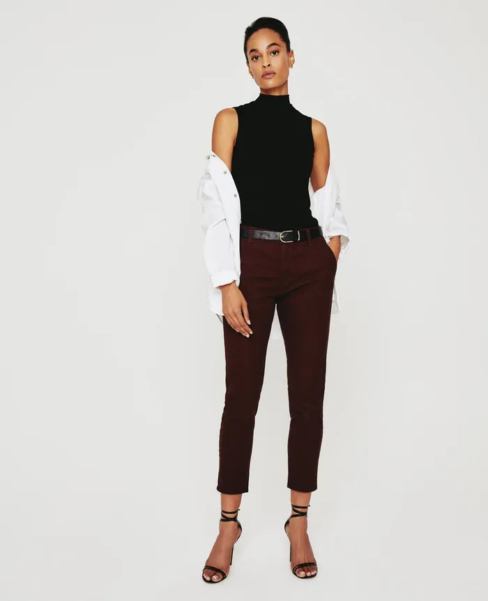 AG Jeans Pants Women Caden DARK SANGRIA