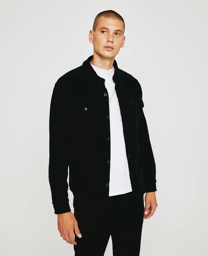 AG Jeans Shirts Men Elias Shirt Jacket PURE BLACK