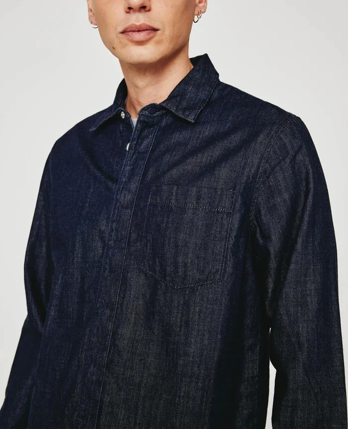 AG Jeans Shirts Men Wayne Shirt MONOCHROME AG Jeans Shirts Men Wayne Shirt MONOCHROME