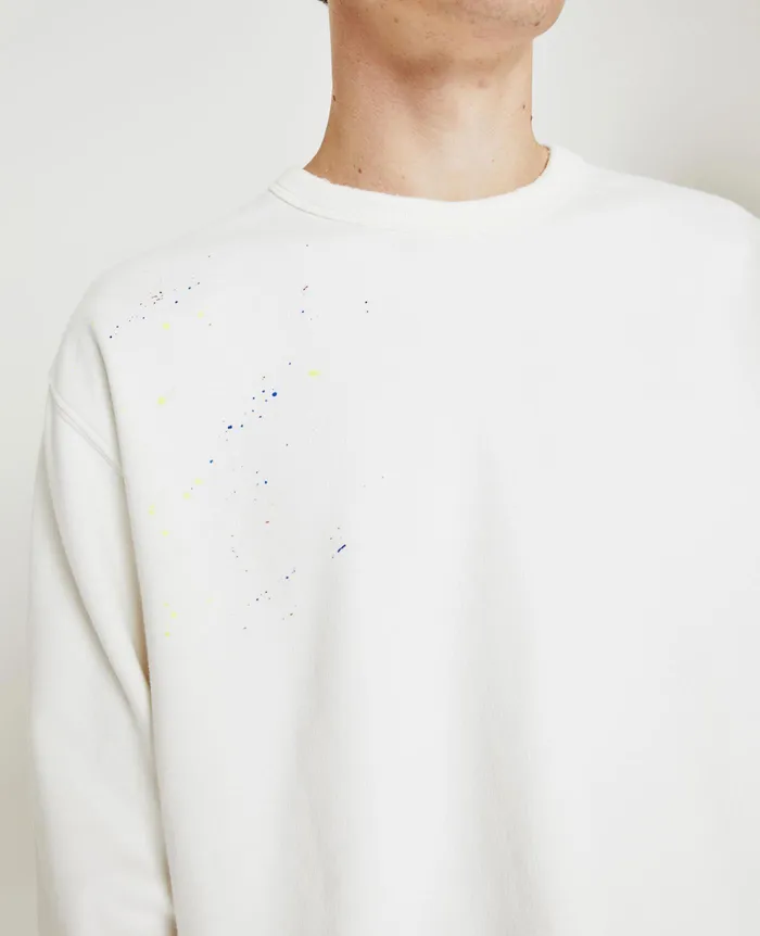 AG Jeans Sweatshirts Men Arc Crew STONE DOT WHITE MULTI AG Jeans Sweatshirts Men Arc Crew STONE DOT WHITE MULTI