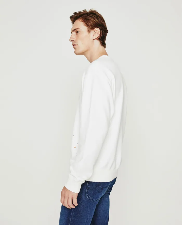 AG Jeans Sweatshirts Men Arc Crew STONE DOT WHITE MULTI AG Jeans Sweatshirts Men Arc Crew STONE DOT WHITE MULTI