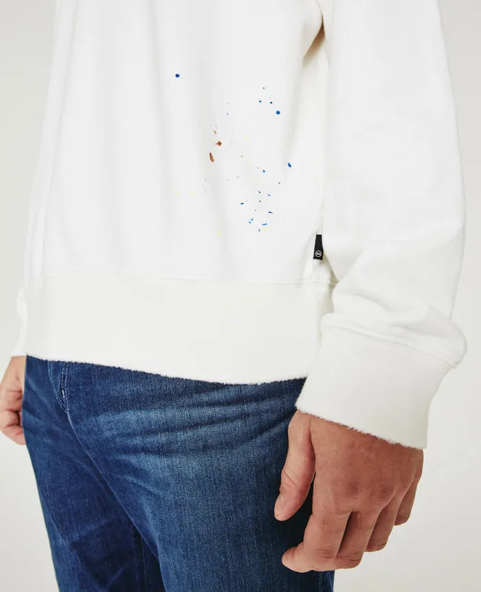 AG Jeans Sweatshirts Men Arc Crew STONE DOT WHITE MULTI AG Jeans Sweatshirts Men Arc Crew STONE DOT WHITE MULTI
