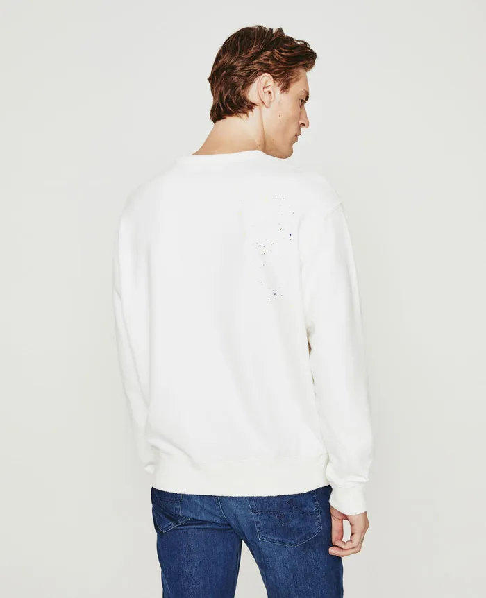 AG Jeans Sweatshirts Men Arc Crew STONE DOT WHITE MULTI AG Jeans Sweatshirts Men Arc Crew STONE DOT WHITE MULTI