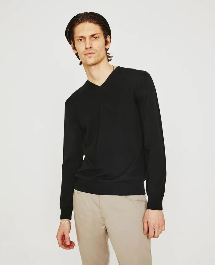 AG Jeans Sweatshirts Men Beck Vee TRUE BLACK