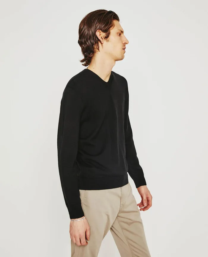 AG Jeans Sweatshirts Men Beck Vee TRUE BLACK AG Jeans Sweatshirts Men Beck Vee TRUE BLACK