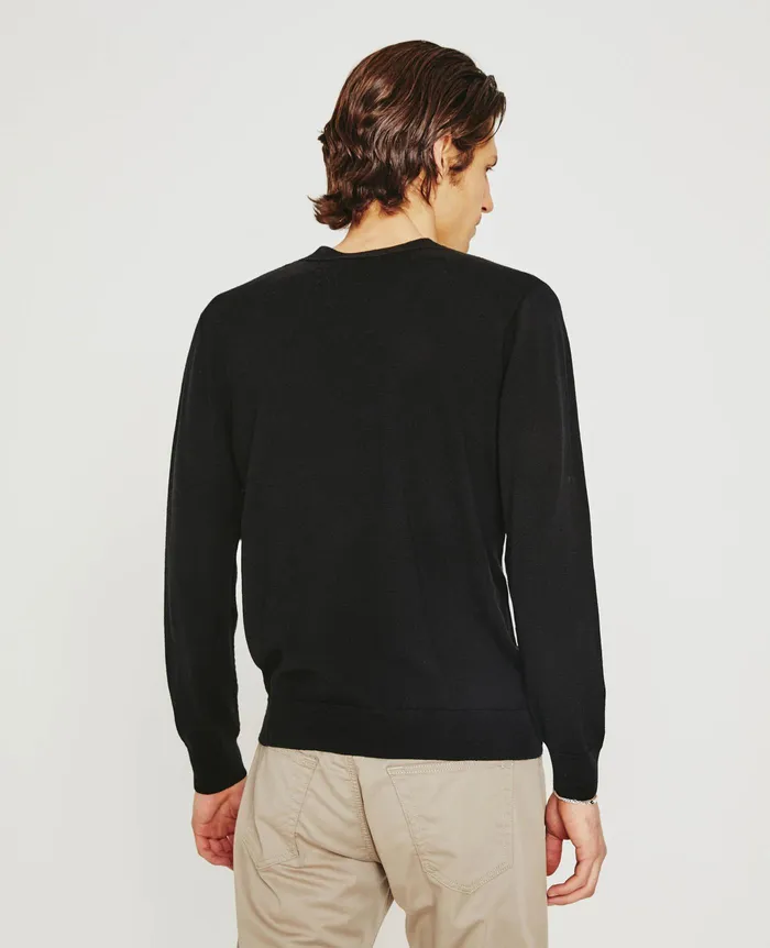AG Jeans Sweatshirts Men Beck Vee TRUE BLACK AG Jeans Sweatshirts Men Beck Vee TRUE BLACK