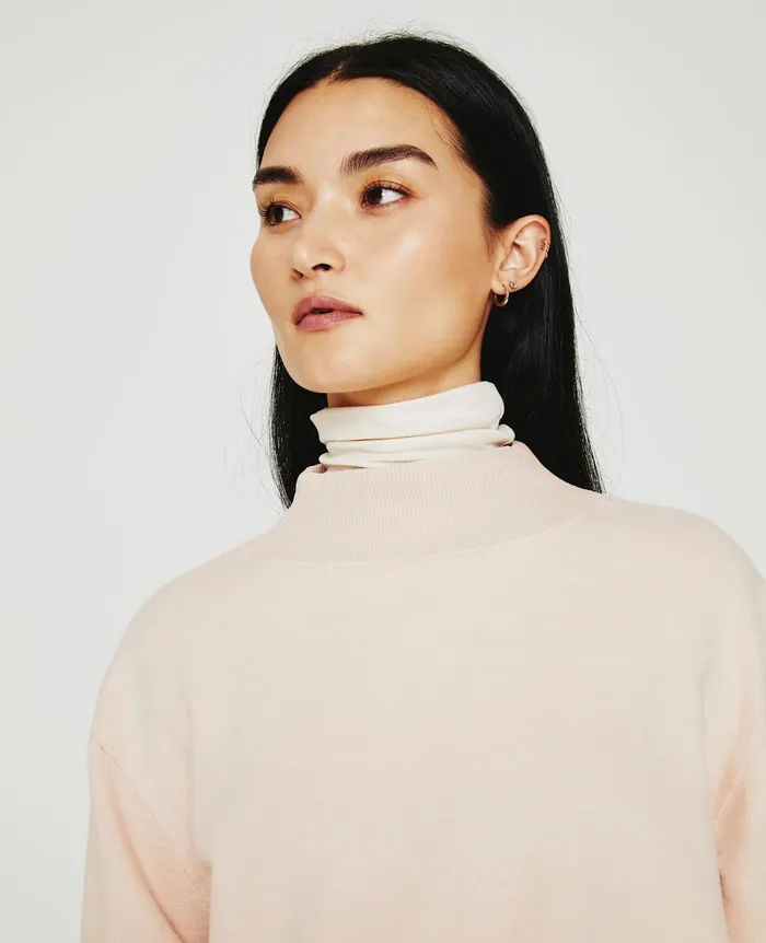 AG Jeans Sweatshirts Women Nova Mock VINTAGE PINK AG Jeans Sweatshirts Women Nova Mock VINTAGE PINK
