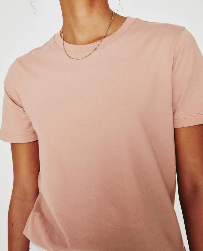 AG Jeans Tees and Tanks Women Jagger Crew ROSE CLOUD