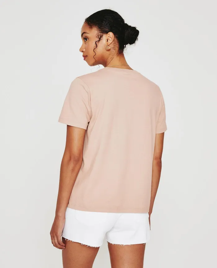 AG Jeans Tees and Tanks Women Jagger Crew ROSE CLOUD