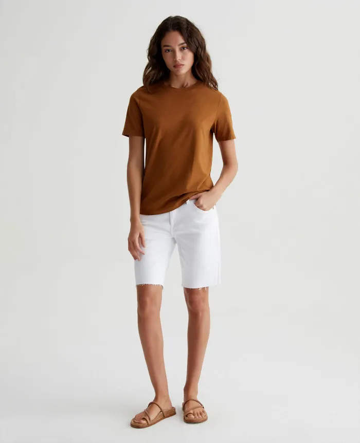 AG Jeans Tees and Tanks Women Jagger Crew TREE BARK AG Jeans Tees and Tanks Women Jagger Crew TREE BARK
