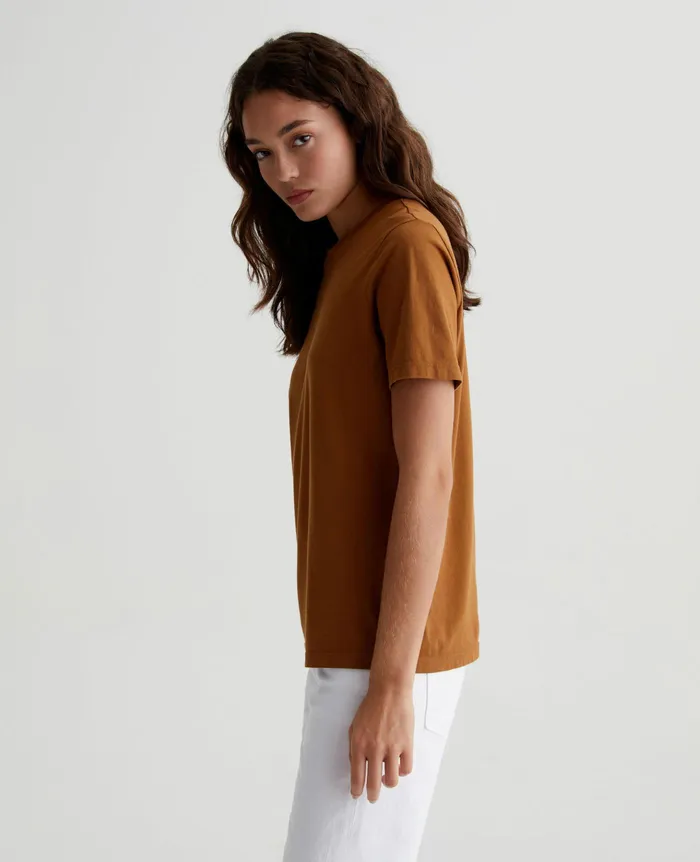 AG Jeans Tees and Tanks Women Jagger Crew TREE BARK AG Jeans Tees and Tanks Women Jagger Crew TREE BARK