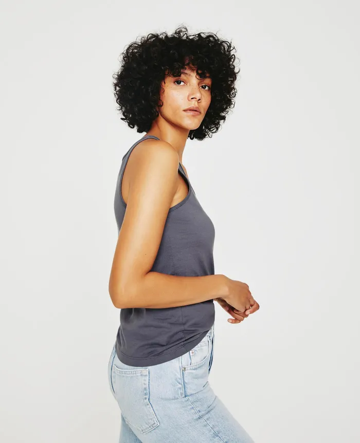 AG Jeans Tees and Tanks Women Jagger Tank SLATE SKY AG Jeans Tees and Tanks Women Jagger Tank SLATE SKY