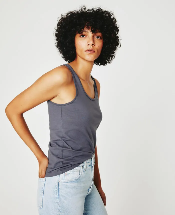 AG Jeans Tees and Tanks Women Jagger Tank SLATE SKY AG Jeans Tees and Tanks Women Jagger Tank SLATE SKY