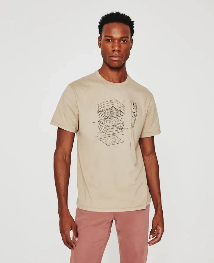 AG Jeans Tees Men Bryce Crew LAYER DRY DUST