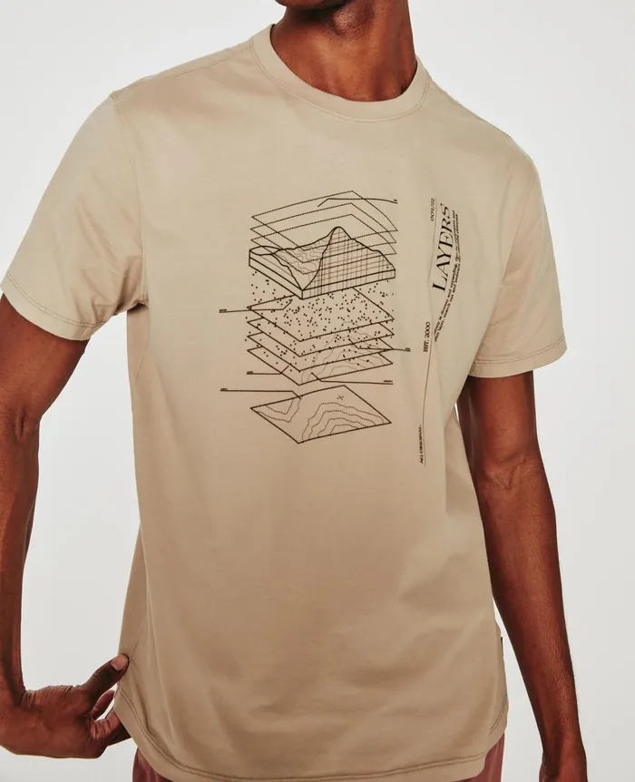 AG Jeans Tees Men Bryce Crew LAYER DRY DUST AG Jeans Tees Men Bryce Crew LAYER DRY DUST