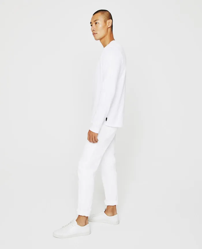 AG Jeans Tees Men Bryce Long Sleeve Henley TRUE WHITE AG Jeans Tees Men Bryce Long Sleeve Henley TRUE WHITE