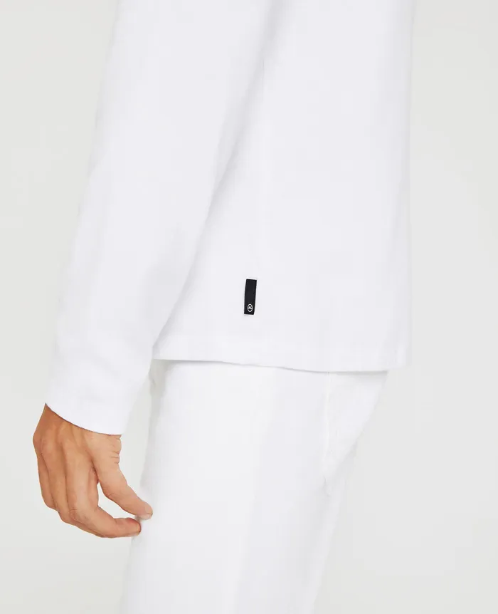 AG Jeans Tees Men Bryce Long Sleeve Henley TRUE WHITE AG Jeans Tees Men Bryce Long Sleeve Henley TRUE WHITE