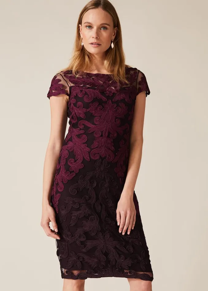 Aida Tapework Lace Dress Port Women Phase Eight Dresses