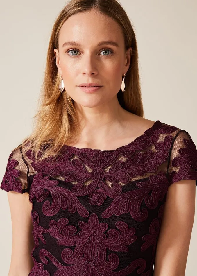 Aida Tapework Lace Dress Port Women Phase Eight Dresses