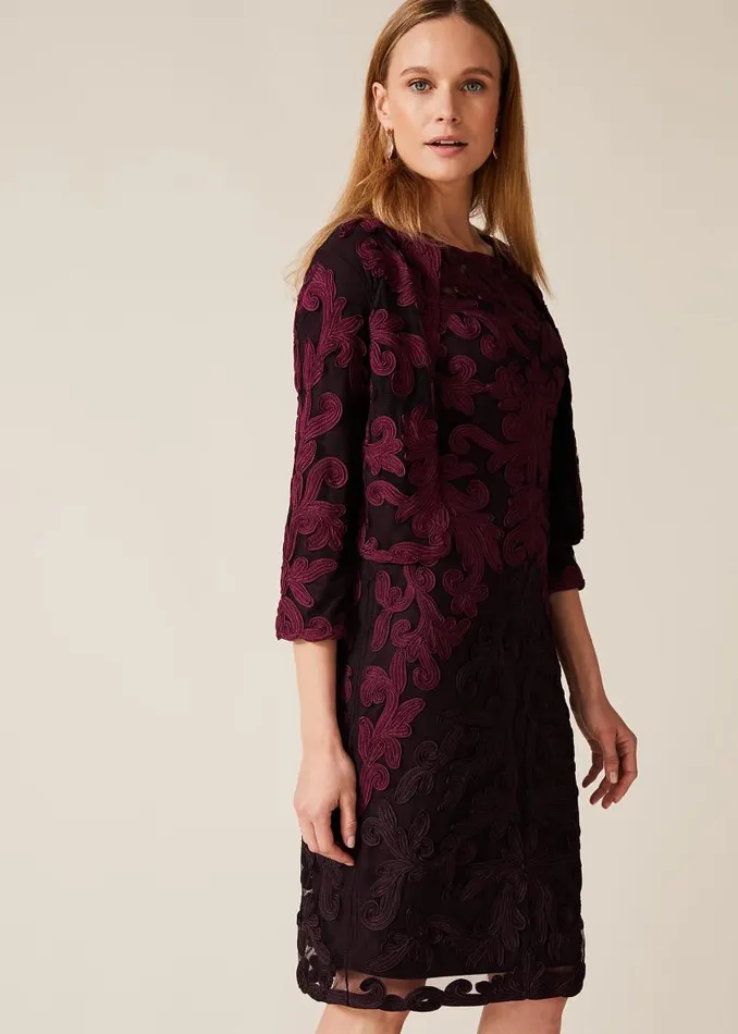 Aida Tapework Lace Dress Port Women Phase Eight Dresses