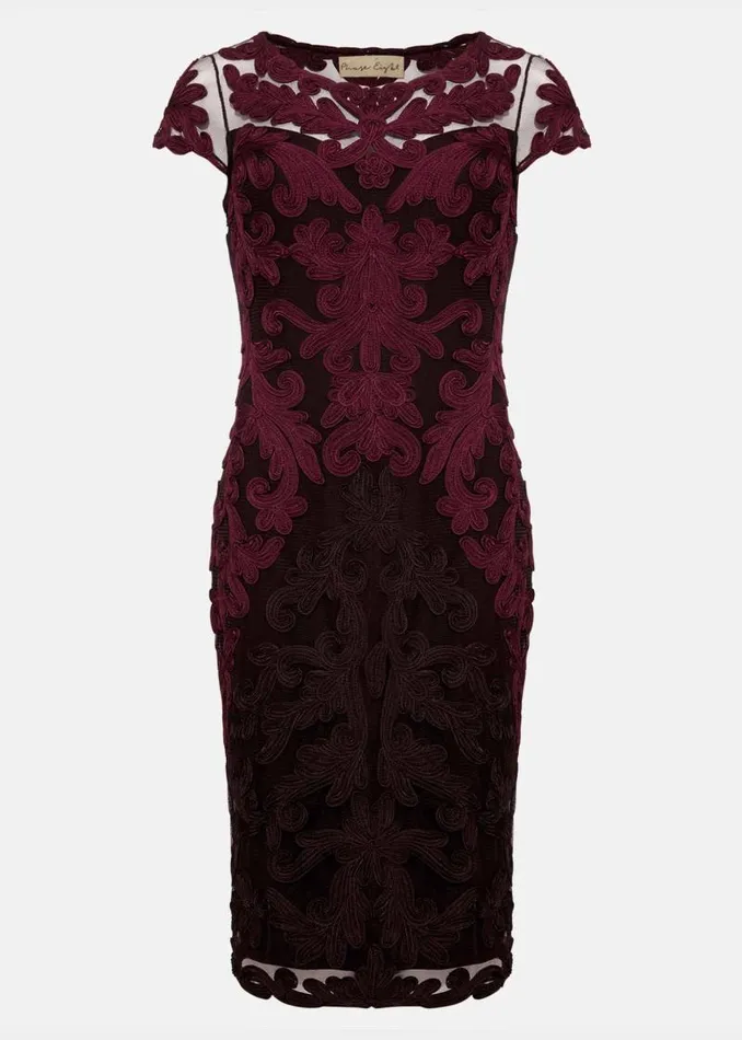 Aida Tapework Lace Dress Port Women Phase Eight Dresses