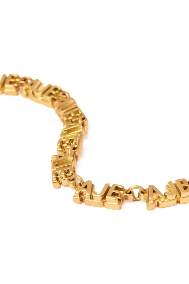 Aje Aje Block Logo Bracelet Gold Women Jewellery