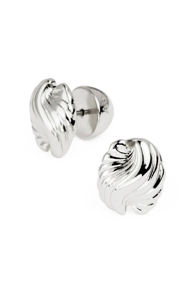 Aje Alina Mini Clamshell Earring Silver Women Jewellery