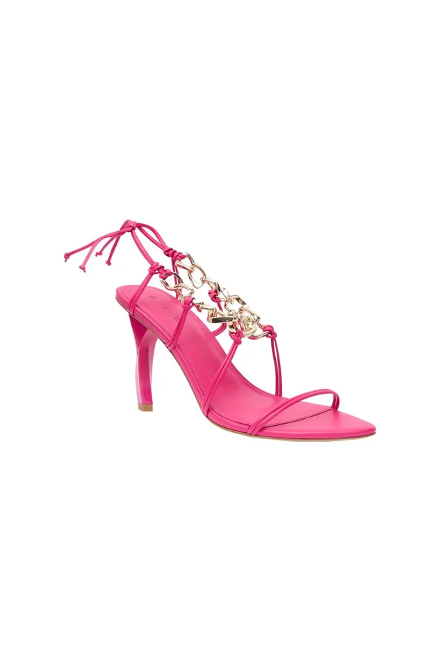 Aje Astrid Chain Heel Fuchsia Women Shoes