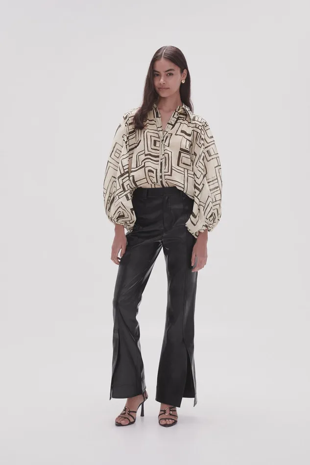 Aje Florence Blouse Abstract Penrose Women Tops