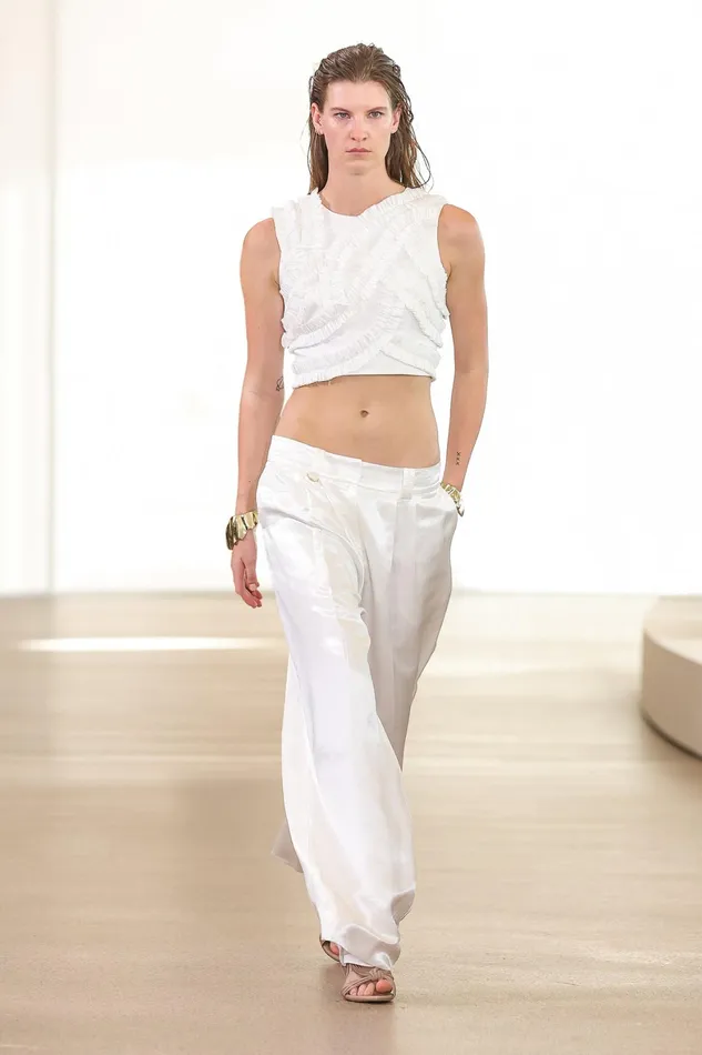 Aje Medusa Wide Leg Pant Ivory Women Pants