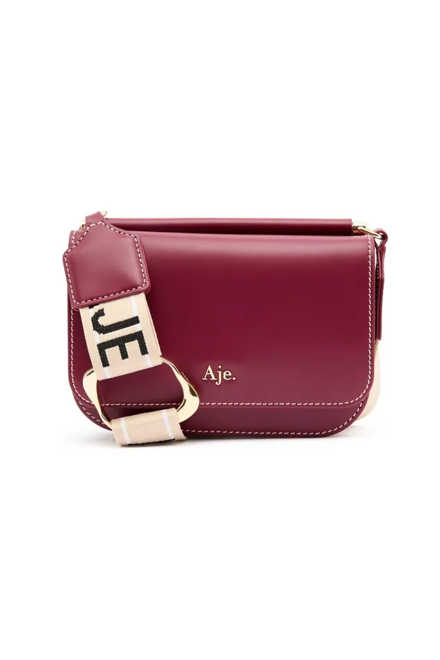 Aje Nova Crossbody Bag Garnet Red Women Handbags and Wallets