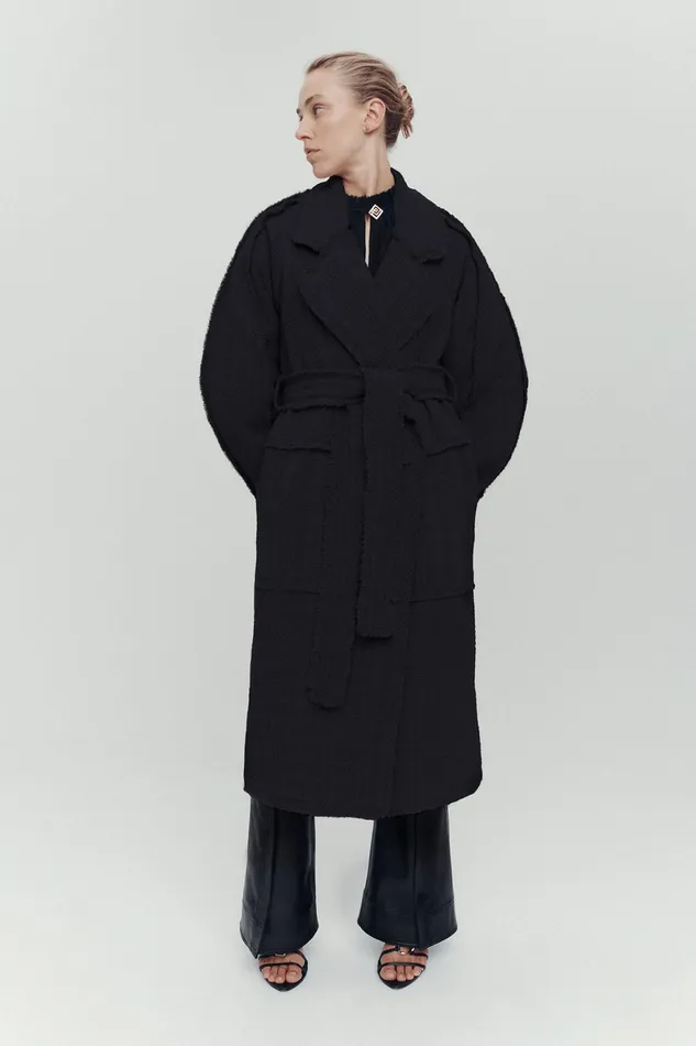 Aje Rebellion Coat Black Women Blazers Jackets and Coats