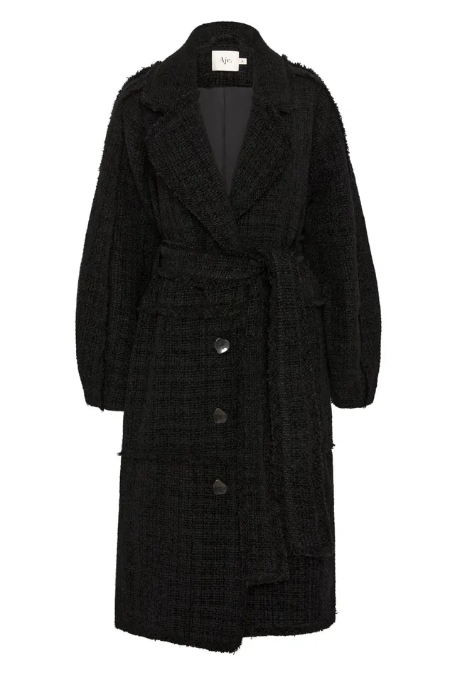 Aje Rebellion Coat Black Women Blazers Jackets and Coats