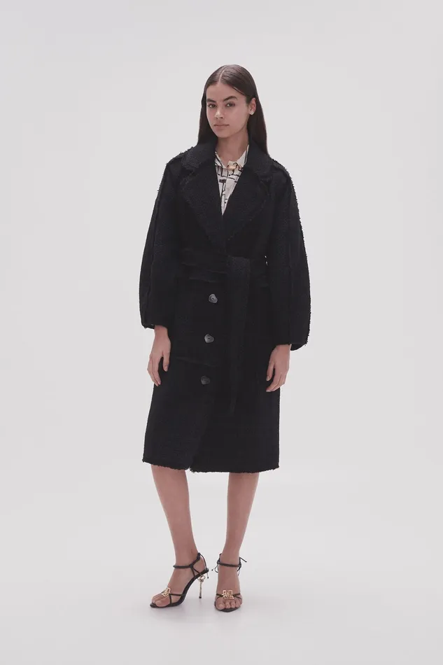 Aje Rebellion Coat Black Women Blazers Jackets and Coats