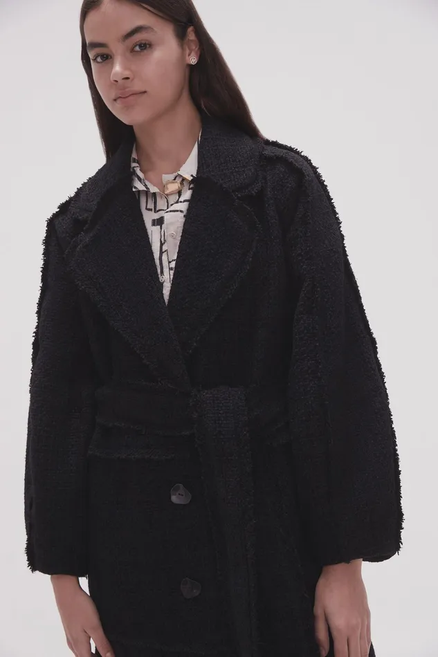 Aje Rebellion Coat Black Women Blazers Jackets and Coats