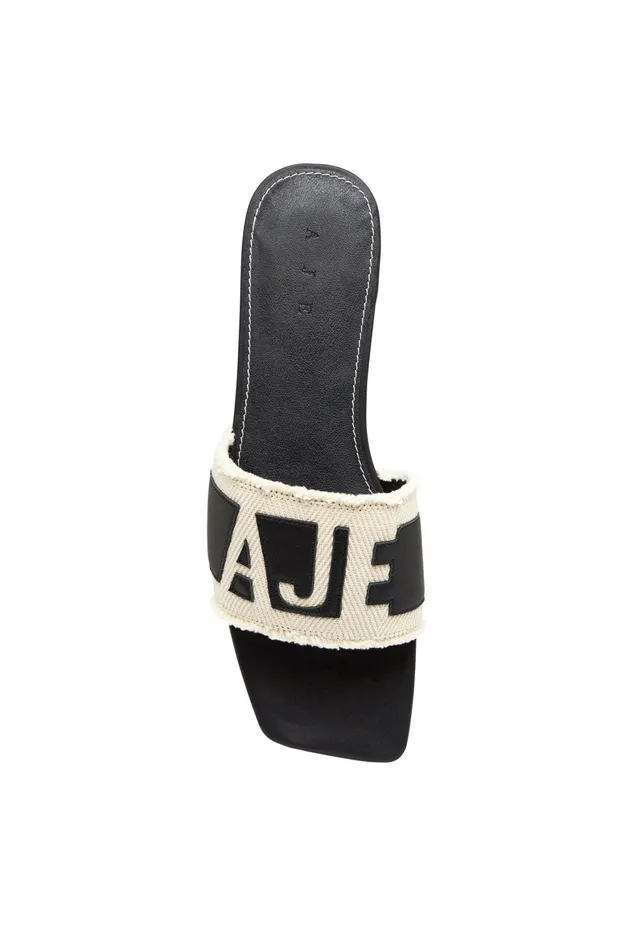 Aje Rio Logo Slide Black Women Shoes