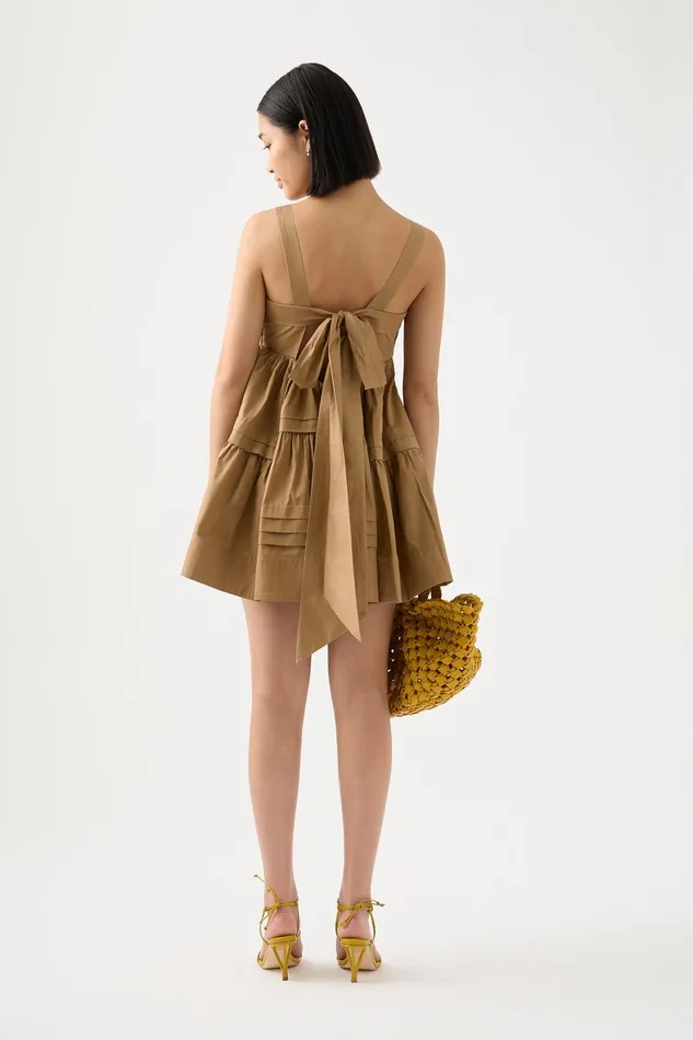 Aje Sight Bow Mini Dress Willow Women Dresses