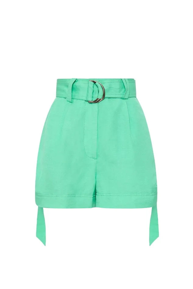 Aje Signal Short Marine Green Women Shorts