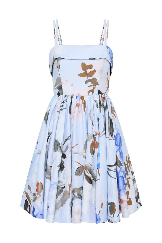 Aje Untamed Mini Dress Divine Orchid Women Dresses